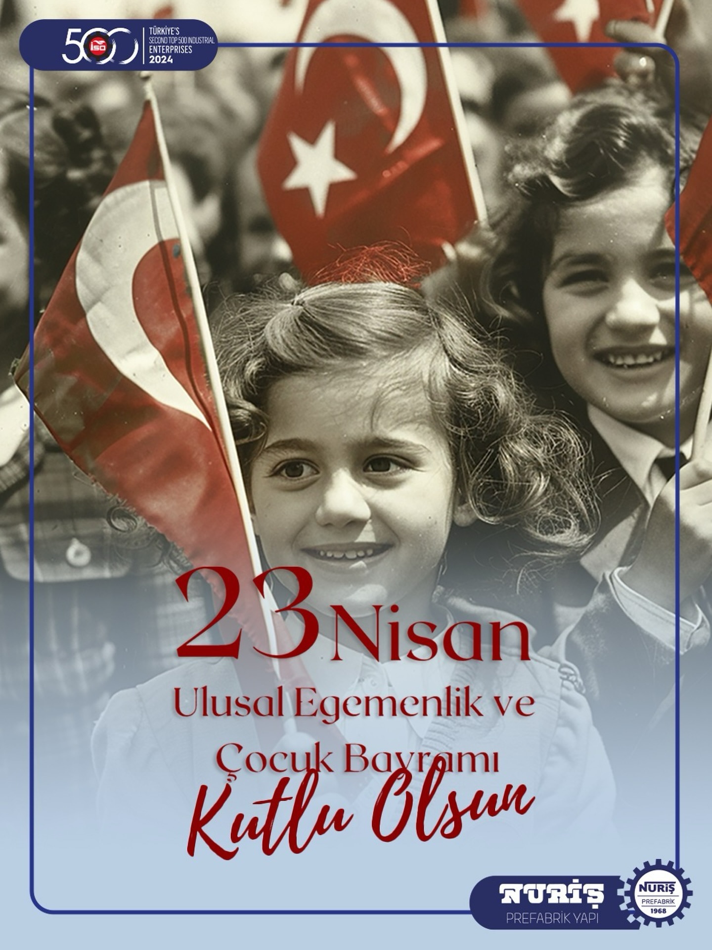 Egemenliğin millete ait olduğu bu anlamlı günün en güzel sahibi çocuklardır. 🇹🇷

23 Nisan; sadece bir bayram değil, geleceğe duyulan güvenin ve yarınlara bırakılan en değerli mirasın simgesidir.

Çocukların gülüşüyle büyüyen bir ülke, her zaman daha aydınlık yarınlara yürür.

23 Nisan Ulusal Egemenlik ve Çocuk Bayramı kutlu olsun.